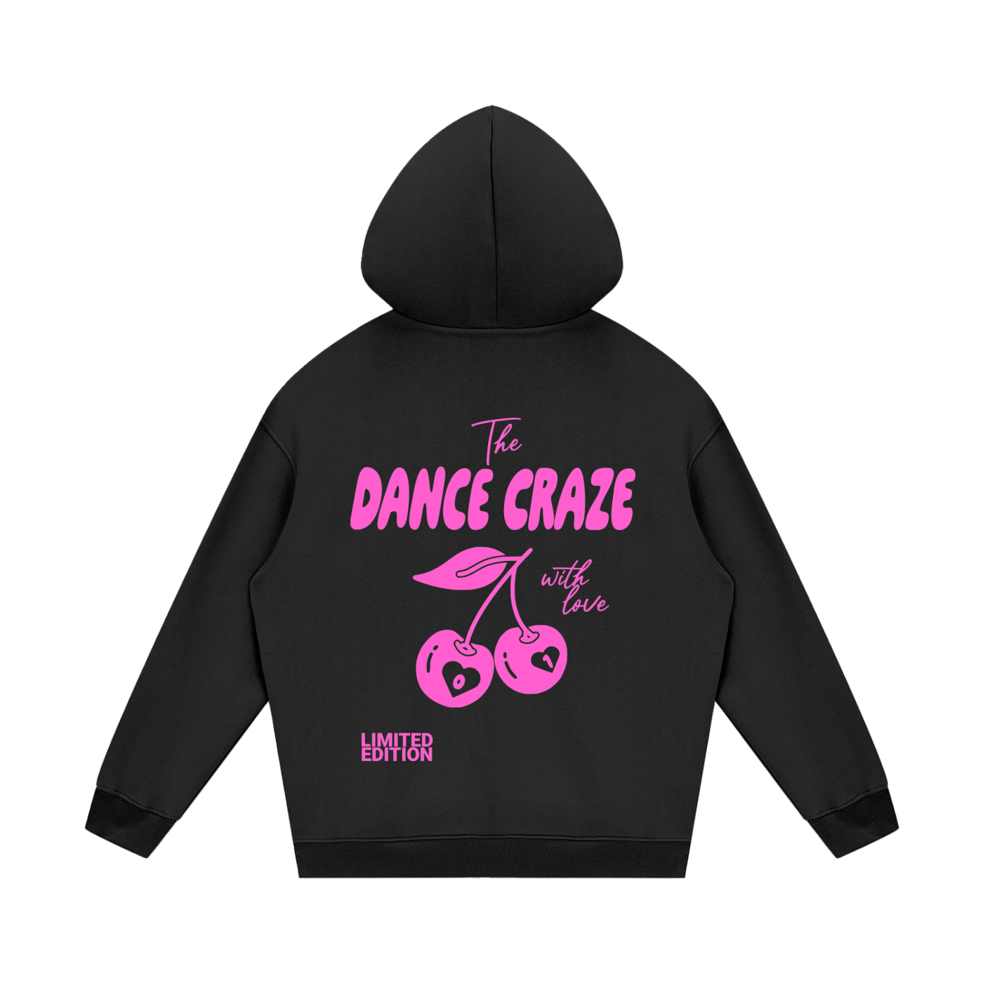 Adult White Fox Inspired Hoodie in Black