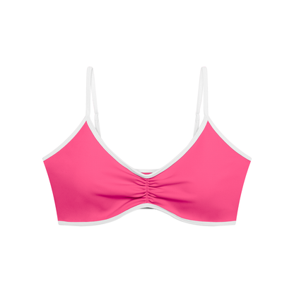 Adult Ruched V-Neck Sports Bra