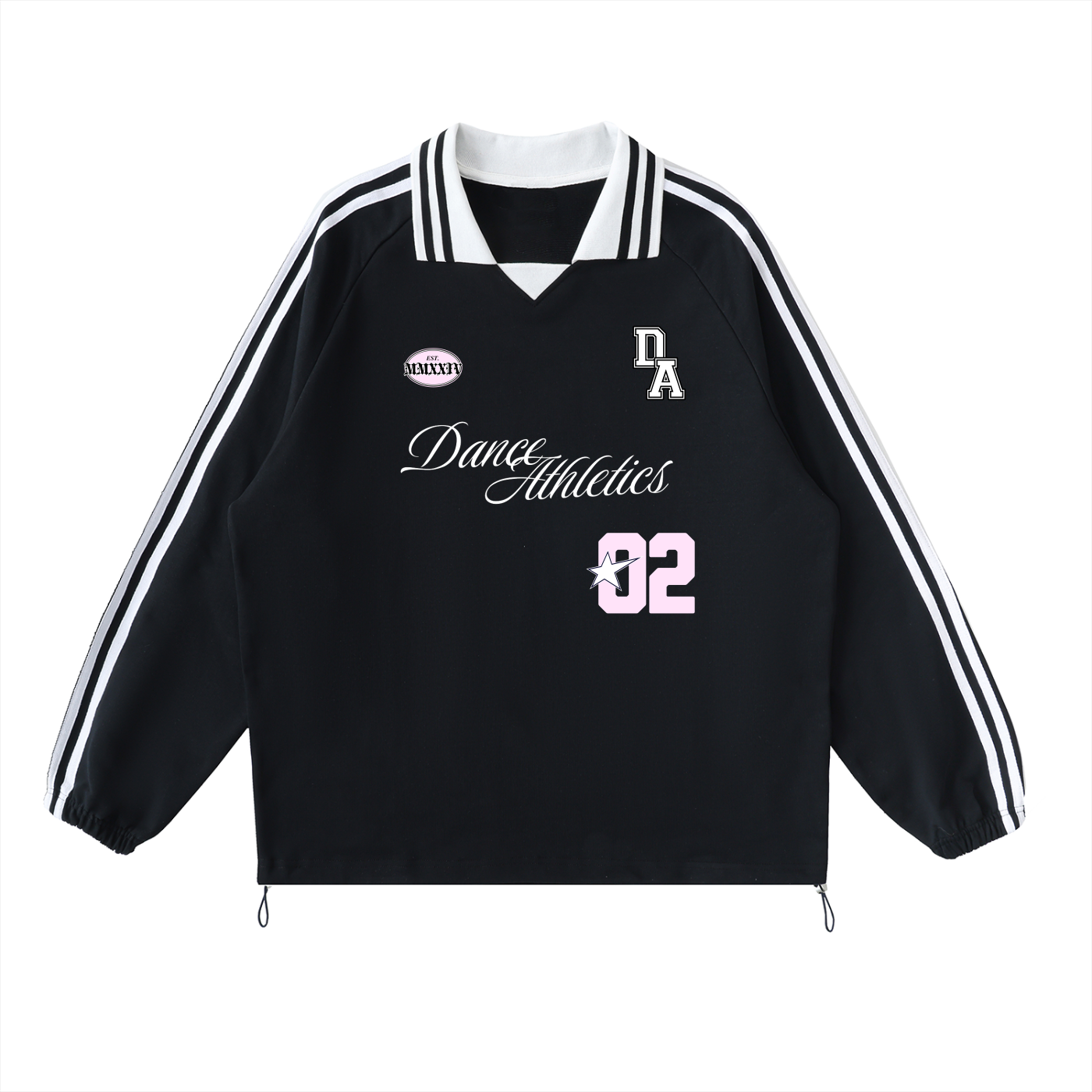 Adult Social Club Crewneck in White in Black