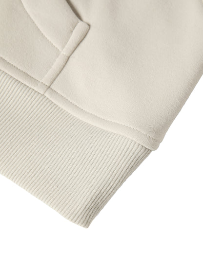 Adult 1/4 Zip Scuba Pullover in Ivory